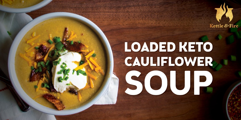loaded cauliflower soup