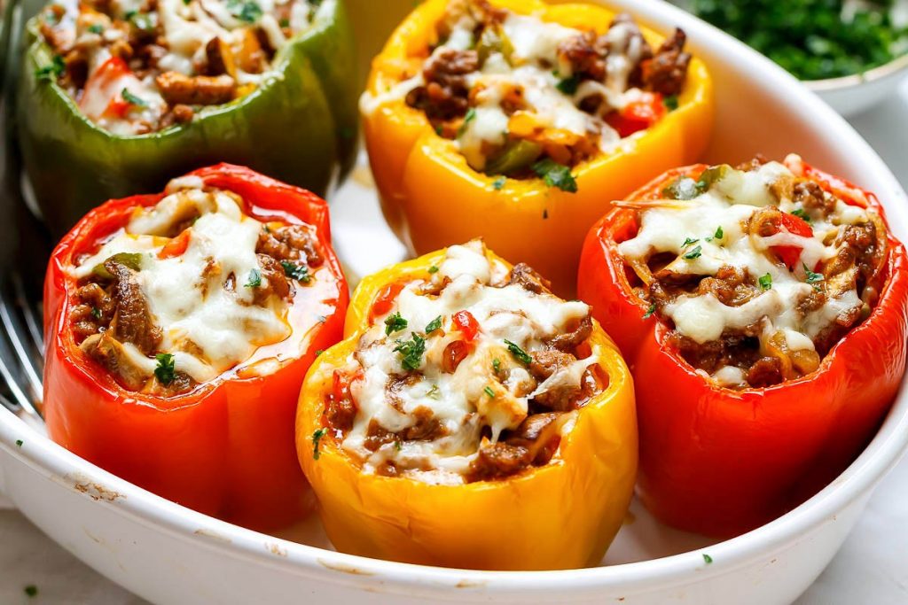 philly cheesesteak stuffed bell peppers